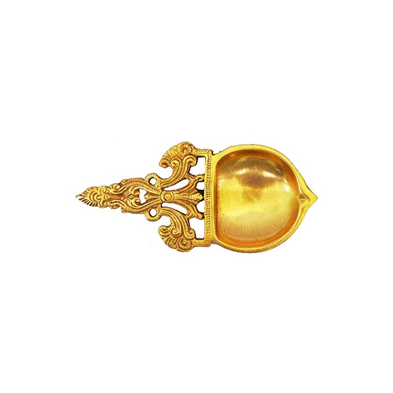 Aarti Diya - Decorative Handmade Brass Oil Lamp