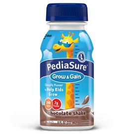 PediaSure Grow & Gain Nutrition Shake For Kids, Chocolate, 8 fl oz (Pack of 12)