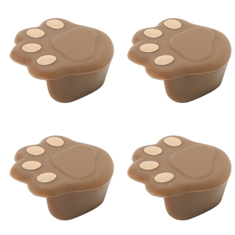 12 Pcs Corner Protector Cat Paw Shape Silicone Material 3.8x3.8x1.9cm