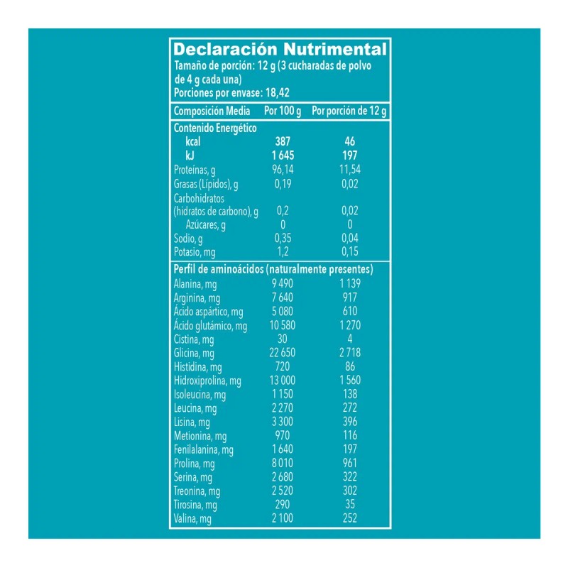 Péptidos De Colágeno Vital Proteins En Polvo Sin Sabor 221g