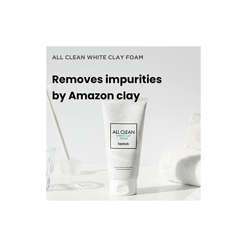 Heimish All Clean White Clay Foam, 150 G Espuma Limpiadora