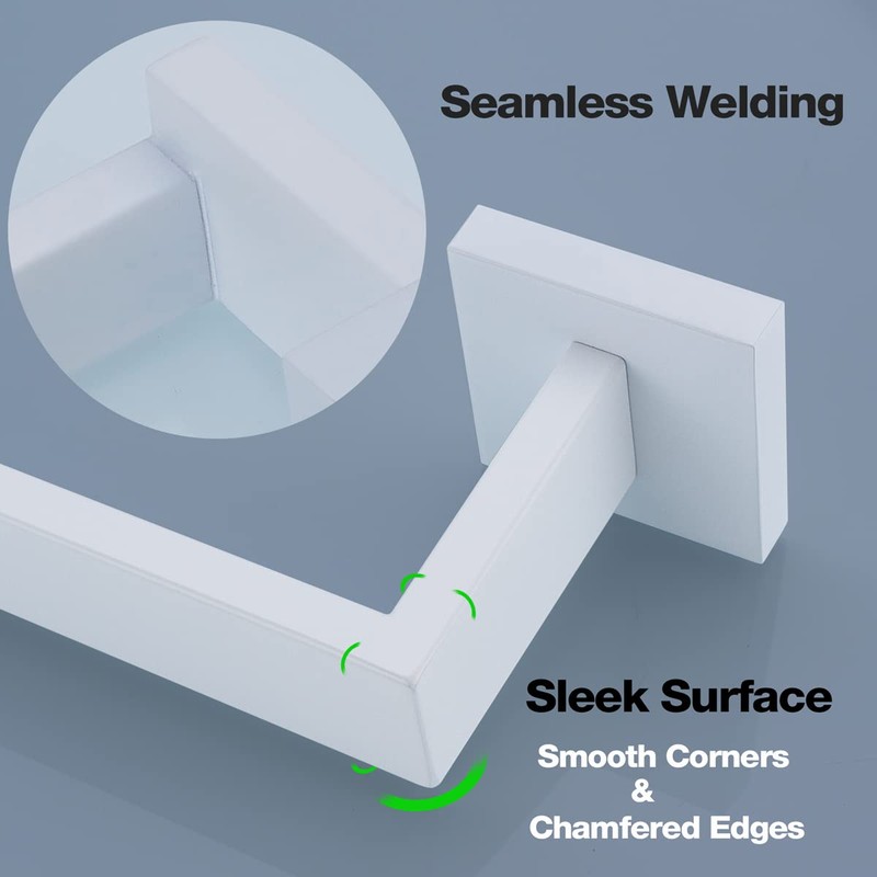 TRUSTMI Bathroom Hardware Accessories Set 5-Piece Square Towel Bar Assembly