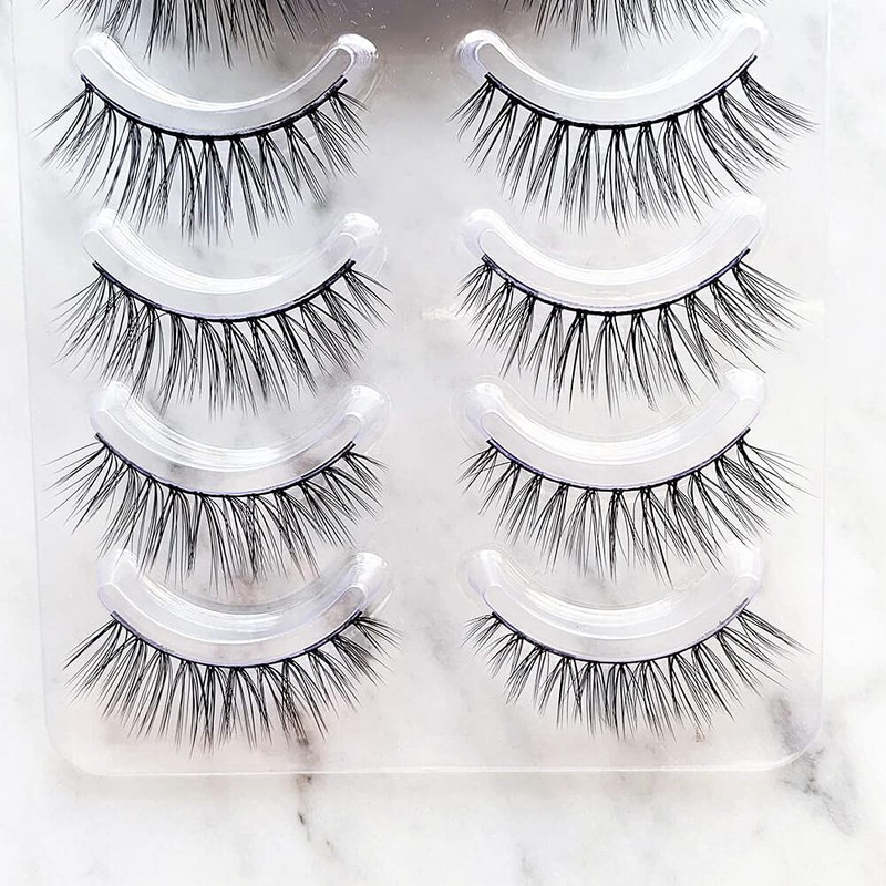 Musegetes 3D False Eyelashes Popular Black Natural Axis Soft Core