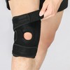 Meniscus Protective Knee Pad Black Free Size Anti Slip Adjustable