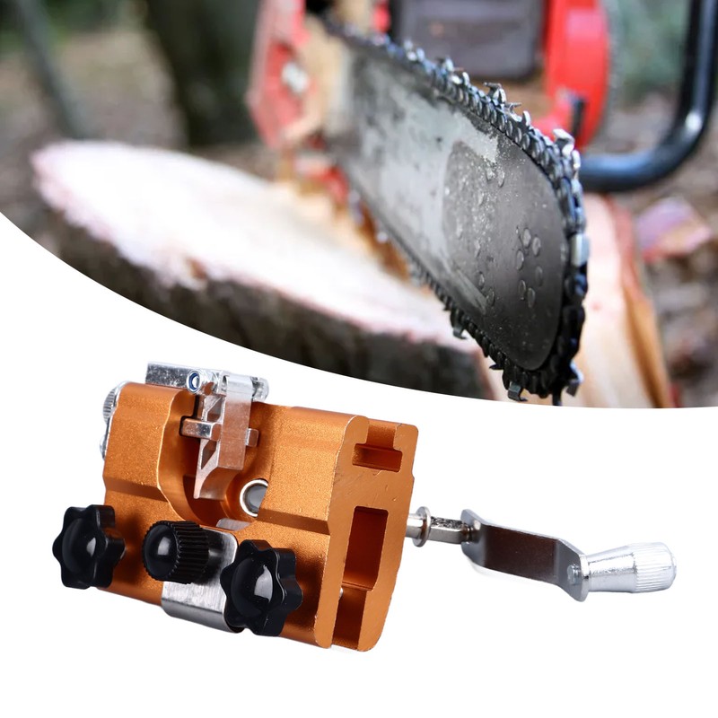 Chainsaw Sharpener Iron Hand Crank Universal Chainsaw Sharpening Clamp Jig