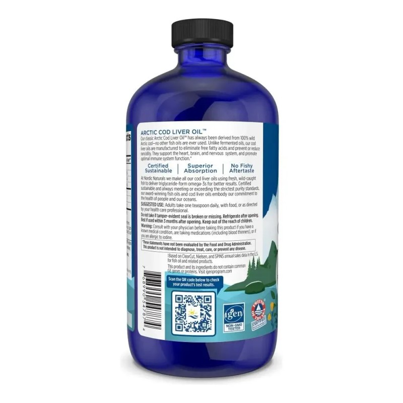 Suplemento De Aceite De Hígado De Bacalao Ártico De Nordic