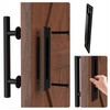 CCJH 30cm Modern Black Sliding Door Handle