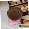 PACKOVE Portable Pink Powder Blush Brush with Cover Small Waist