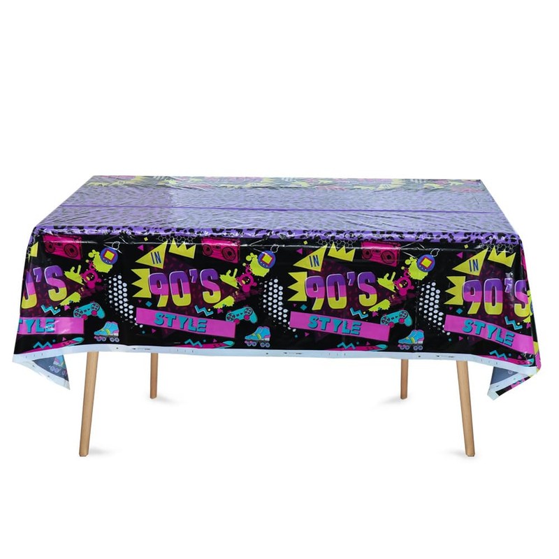 3pcs 80s 90s Birthday Party Set Supplier, Black Old Style
