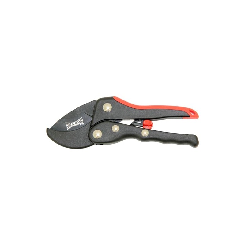 Wilkinson Sword 1111168W Ratchet Anvil Pruner-Black