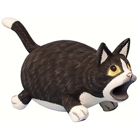 Songbird Essentials SE3880181 Big Mouth Black & White Cat Birdhouse (Set of 1)