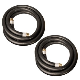 Apache 98108490 1 Inch Diameter 15 Foot Length 60 PSI Farm Fuel Gasoline Oil Diesel Tractor Transfer Hose, Black (2 Pack)