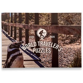 World Traveler's Puzzles - 1000 Piece Nature Jigsaw Puzzle for Adults & Families - Wildlife Photography of Penguin in Puerto Madryn, Argentina - Unique Gift Idea for Puzzle & Travel Lovers