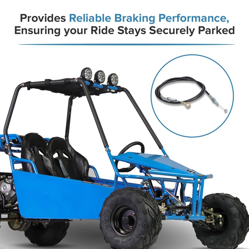 AlveyTech Parking Brake Cable for 49cc, 110cc, & 125cc Kandi