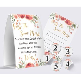 Guess The Sweet Mess - Dirty Diaper game,Baby Shower Games Guess The Sweet Name That Poo/gs007A