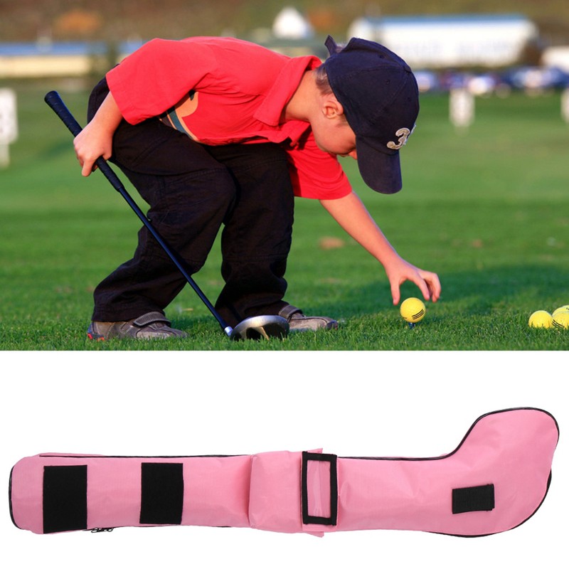 Nylon Portable Waterproof Children Soft Foldable Golf Club Bag for