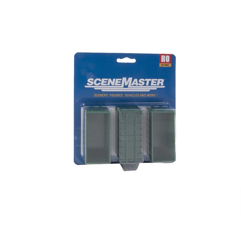 Walthers SceneMaster Assembled Dumpster Toy (3 Pack), Large
