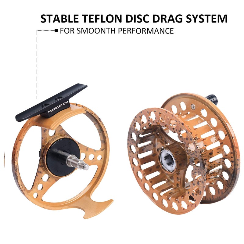 Maxcatch ECO Fly Reel Large Arbor with Diecast Aluminum Body(2/3wt