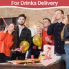 MAQIHAN 2 Cup Drink Carrier with Handle - 12Pcs Disposable