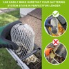 Aobuviou 4pcs Metal Downpipe Leaf Guard Gutter Mesh Easy Install