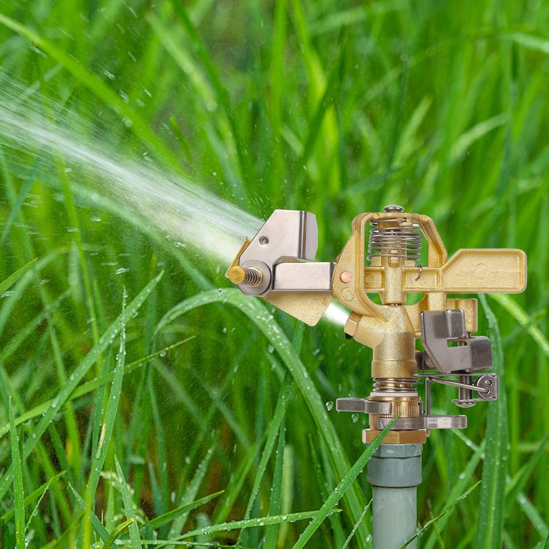 Biswing 1/2 Inch Brass Impact Sprinkler 2 Pack, Heavy Duty