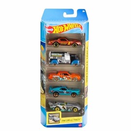 1806 Hot Wheels Five Car Set HW Circle Track HLY65