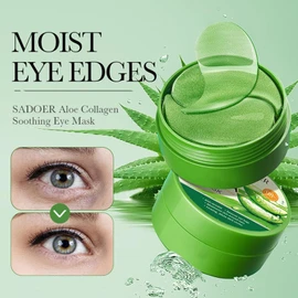 60 Pcs Under Eye Gel Patches,Aloe Vera Gel Eye Mask Skin Care,Eye Bags Remover,Moisturizing,Anti Aging,Anti Wrinkle,Dark Circles-Collagen Eye Patches