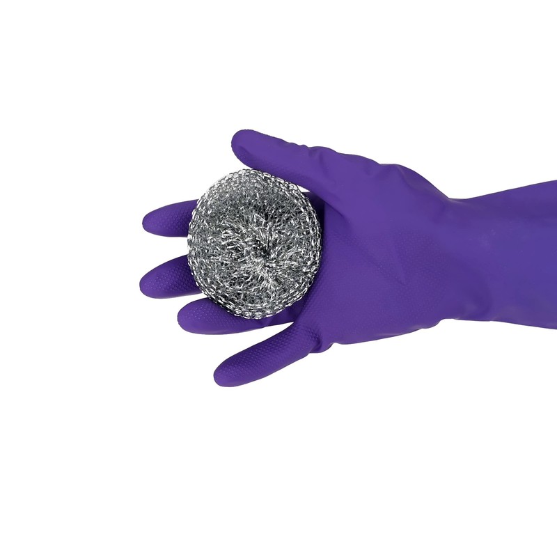 IDEA HOME - Pack of 3 steel sponges, metal scourer,
