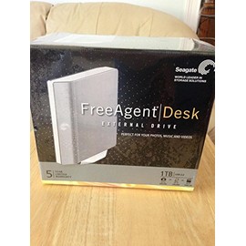 Seagate FreeAgent Desk 1 TB USB 2.0 Desktop External Hard Drive ST310005FDA2E1-RK (Silver)