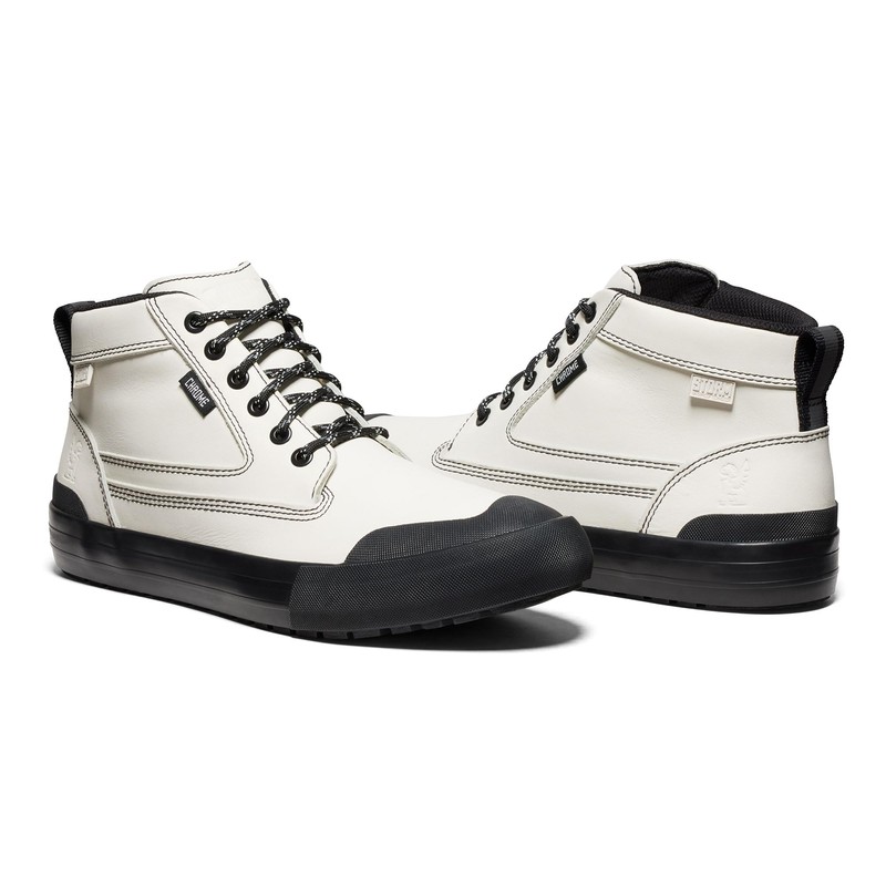 Chrome Industries Men's Storm 415 Traction Boots, Bone/Black, 8