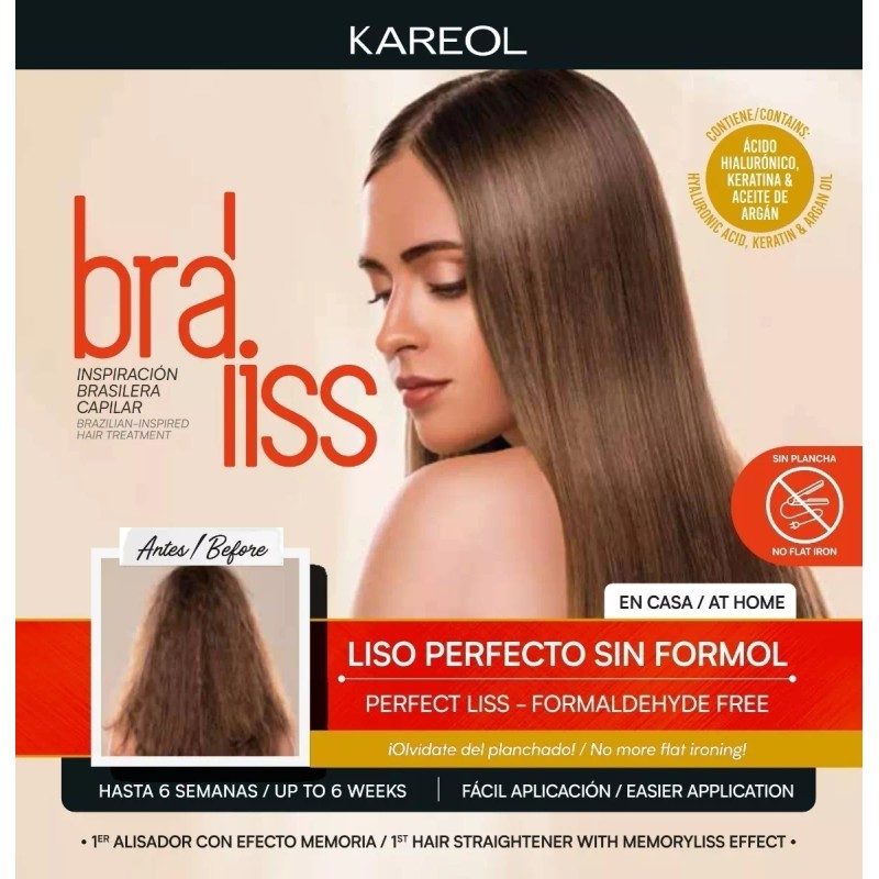 Kareol Braliss Alisado, Shampoo Y Acondicionador · Keratina