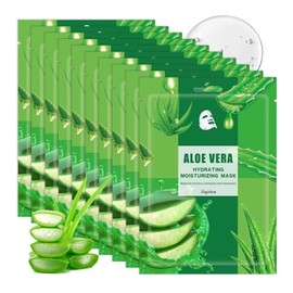 JunKuJK 10PCS Hydrating Facial Sheet Mask,Moisturizing Face Masks Gift Set,Long Lasting Face Mask Facial Mask Kit for All Skin Types(Set C)