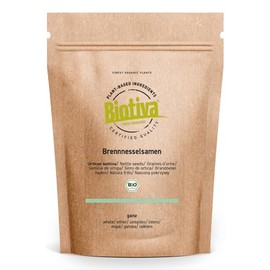 Nettle Seeds Whole Organic 250 g - 100% Organic Nettle Seeds for Eating - Bottled and Controlled in Germany Biotiva