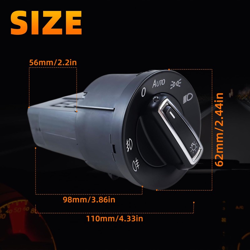 Automatic Headlight Switch, Light Sensor Module Headlight Button Module with