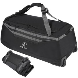 REDCAMP Rolling Duffle Bag with Wheels, 140L Luggage Foldable Duffle Bags with Rollers 36 inch, Black