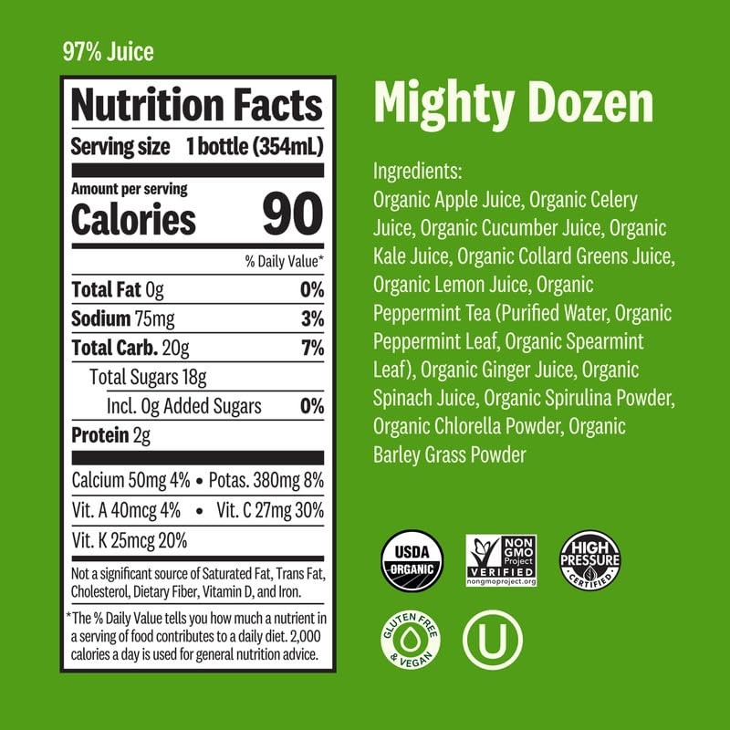 Suja 6-Day Cold-Pressed Juice Detox Cleanse, Organic, Fresh Pressed Juice