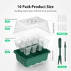POROLIR POROLIR Seed Starter Tray, 10PCS Seed Starter Kit, Seedling