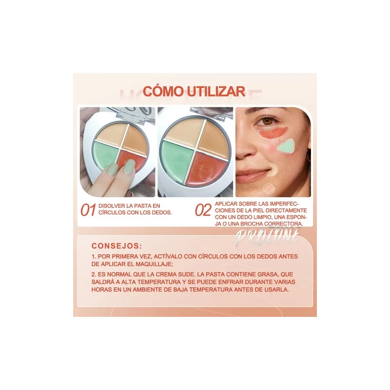 Sace Lady Base De Maquillaje Corrector Impermeable Concealer