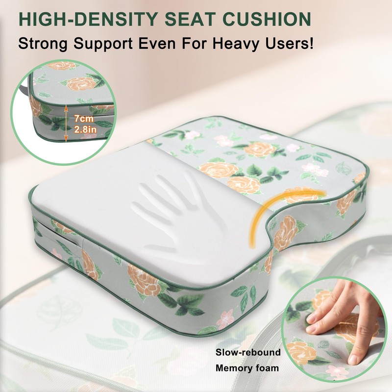 Stadium Seat Cushions for Bleachers 2 Pack with 2.8" Extra