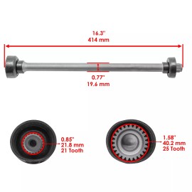 Caltric Rear Propeller Drive Shaft For Yamaha Rhino 450 YXR450FA 4x4 2006-2009
