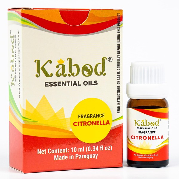 Kabod Citronella Essential Oil - Aromatherapy Blend for Diffusers, Humidifiers,
