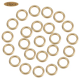 Niaciswe Carabiner for Bags, Pack of 24 Carabiner Hooks, Mini Carabiners, Small Round Carabiner Rings, Zinc Alloy Carabiner Ring, Buckle, Spring Clip, Carabiner, Gold, 28 mm for Bags, DIY Crafts