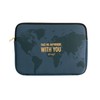 Mr. Wonderful Universal 11 Inch World Map Case with Typography