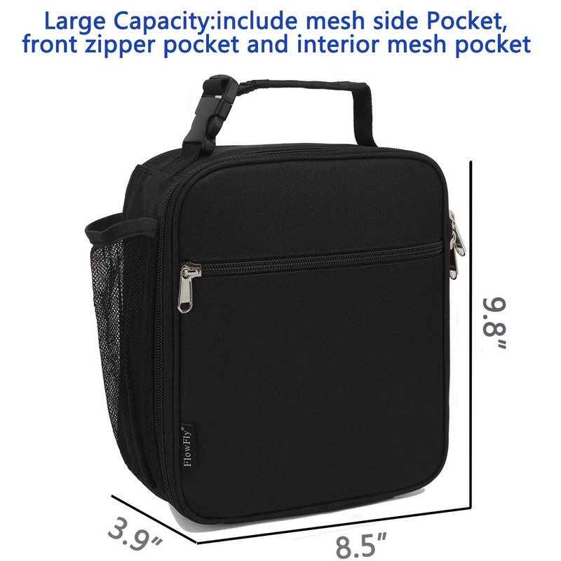 FlowFly Kids Lunch Box Insulated Soft Bag Mini Cooler Back