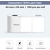 SUPVAN T50M Series Label Maker Tape, 6 Rolls 1.57'' ×