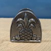 CARSON Pewter Letter/Napkin Holder 3.5" Long Pineapple NEW