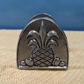 CARSON Pewter Letter/Napkin Holder 3.5" Long Pineapple NEW
