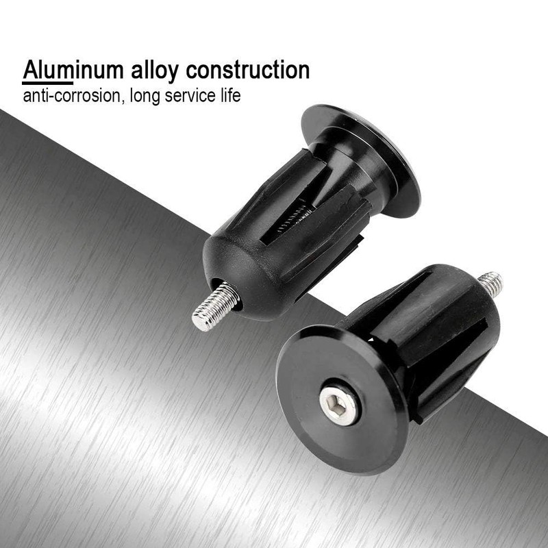 1 Pair Aluminum Bar End Plugs for Bicycle Handlebar -