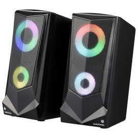 Ohm (OHM) 03-5056 Electric AudioComm Speaker, PC, Wired Illumination, Light, Gaming, PC Speaker, USB Power Supply, USB Power Supply