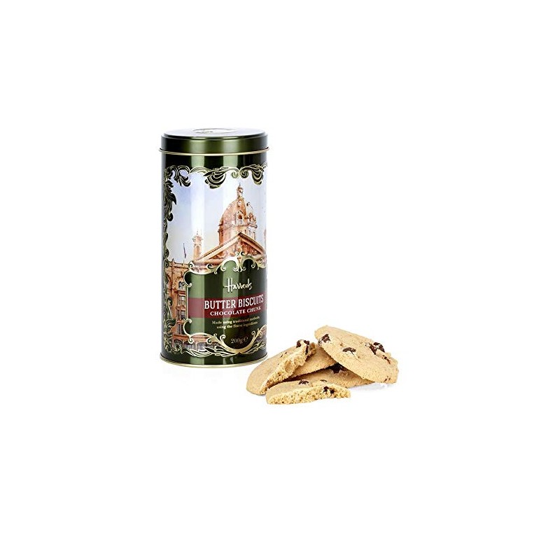Harrods Heritage Chocolate Chunk Biscuit Tin (200g)